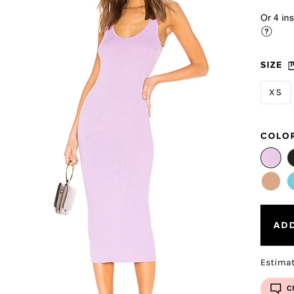 New WOT Enza costa midi tank dress